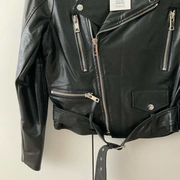 Noize cropped vegan leather jacket NWT - Picture 2 of 5